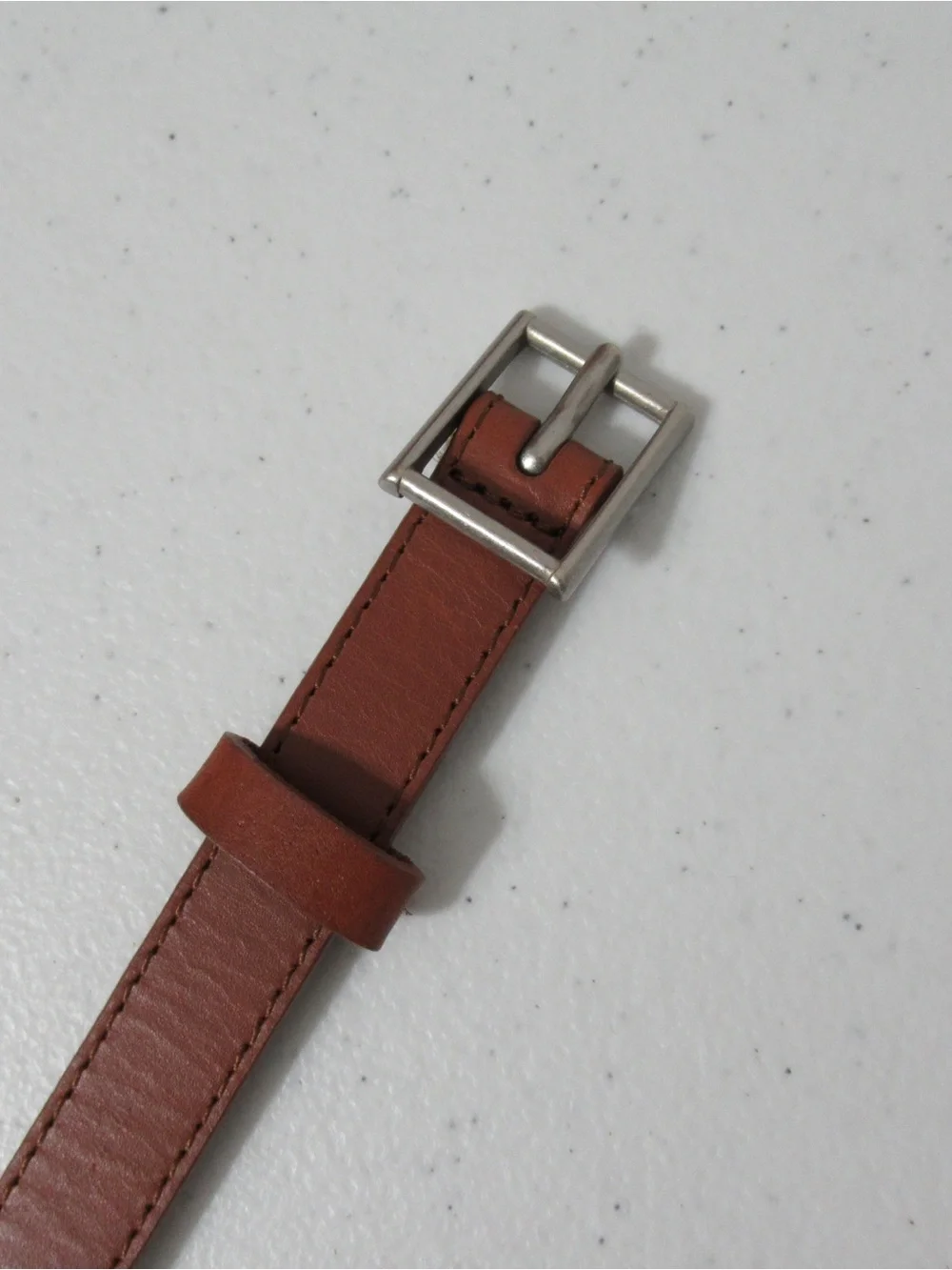 Gap Colorblock Pink and Brown Leather Belt Size Small